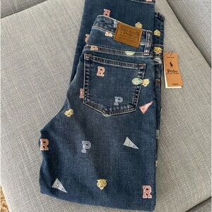 POLO Ralph Lauren NWT Boys Cotton Denim ‘Icons’ Straight Leg Jeans - Size 14